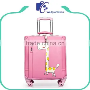 Custom Print Cute Trolley Kids Luggage With Wheels thumbnail-2
