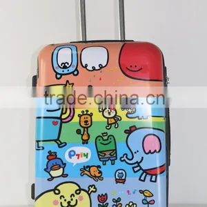 Kids Trolley Printed Designing Colorful Figures ABS+PC Trolley Hard Case Luggage thumbnail-1