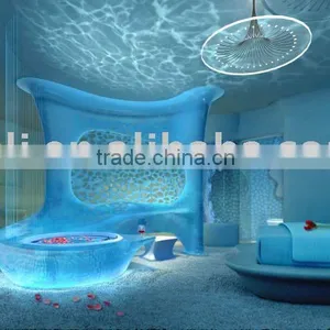 Backlit Acrylic Panel Hotel Interior Furniture Materials thumbnail-1