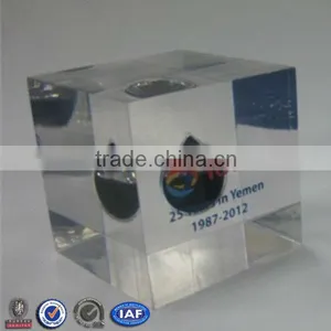 Cube Transparent Oil Drop Paperweight,Acrylic Oil Drop Paperweight thumbnail-1