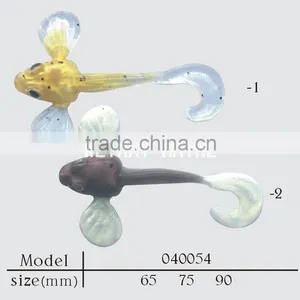 PVC Soft Lure Curly Tail Minnow thumbnail-1