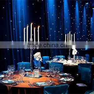 Glass Votive Candelabra for Wedding Crystal Candelabra Centerpieces With Cylinder Hurricanes 5 Arms thumbnail-4