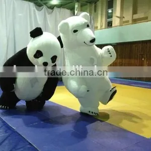 Walking Inflatable Costume Panda Bear thumbnail-1