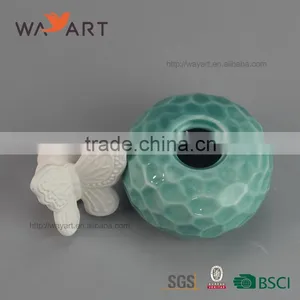 Hot Sale White Ceramic Fragrance Diffuser Plaster Flower thumbnail-3