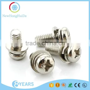 Steel Cross Recessed Pan Head Combination Screws With Spring Washer thumbnail-6