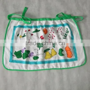 Plain Yellow Border Terry Cotton Towel Pigment Printing Waist Apron thumbnail-4