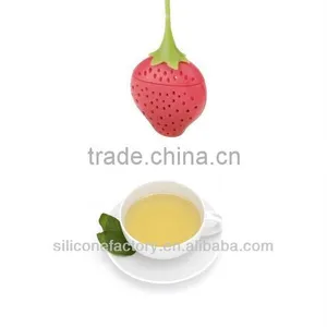 Hot Sell Strawberry Design Silicone Tea Infuser thumbnail-2