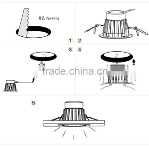 CE UL Led Down Light 10w Led Ceiling Downlight thumbnail-6