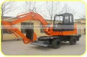 Mini Wheel Excavator thumbnail-1