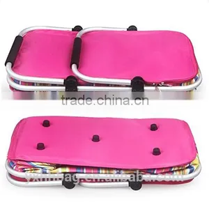 32L Large Family Size Picnic Insulated Bag BBQ Meat Drinks Cooler Bag Folding Collapsible Basket for Holidays Parties (YX-Z131) thumbnail-5