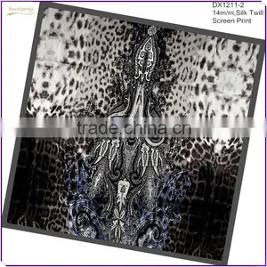 Leopard Twill Silk Scarf thumbnail-1