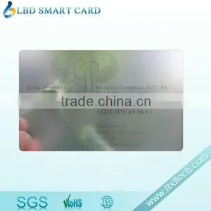 Customized Clear PVC Business Card/Transparent Plastic Business Card/clear Business Card thumbnail-1