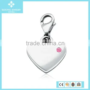 Silver Accessories Letter H Charm in Sterling Silver thumbnail-5