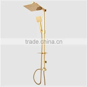 Wall Mount Shower Set,antique Brass Rainfall Shower Set thumbnail-2