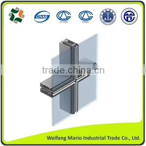 China Factory Top Quality Customed Aluminum Extrusion Curtain Wall Profiles thumbnail-3