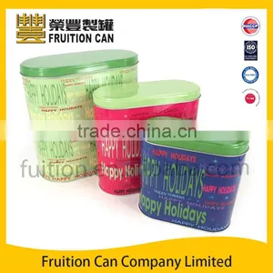 Food Safe Oval Tin Box Tin Can Metal Tin Box Use Cookie Tin Coffee Tin Tea Tin thumbnail-1