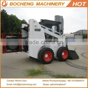 China WECAN 650KG Skid Steer Loader With 100HP Engine thumbnail-4