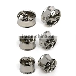 Men's Ear Circular Hollow Out Windmills Modelling Allergy thumbnail-5