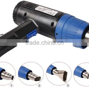 New Heat Gun Hot Air Gun Dual Temperature+4 Nozzles Power Tool 1500 W Heater Gun thumbnail-2