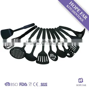 N460-70 Practical 11 Pcs Black Color Nylon Kitchen Utensils Set thumbnail-1