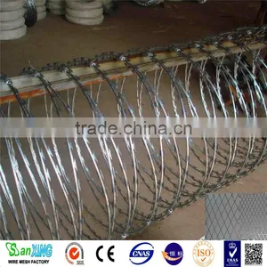 2017low Price Concertina Plastic Coated Razor Barbed Wire thumbnail-3