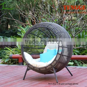 TG15-0265 New Season Large Rattan Furniture Circle Shaped Beds thumbnail-2