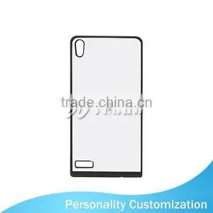 Wholesale Black Rubber TPU 2D 5.5 Inch Sublimation Cell Phone Plastic Cover For Ascend P6 thumbnail-2