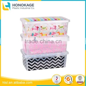 High Quality Clear Plastic Sweater Storage Box With Lid, PP Home Storage Box thumbnail-1