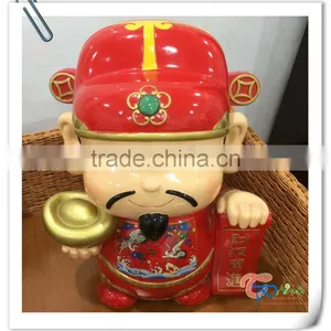 Hot Sale Chinese Resin God of Wealth Figurine Craft thumbnail-1