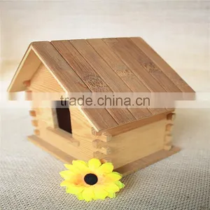 Cheap Wood Cutting Toys Wood Toy Indoor Bird Houses With Fixed Round Wooden Window thumbnail-3