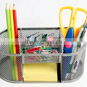 China Modern Office Stationery Metal Mesh Wire Desk Organizer/Desk Storage thumbnail-1