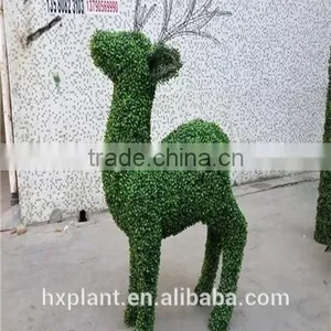Small Sculpture Aritificial Green Sculpture Plastic Fake Plant Artificial Sculpture Plastic Statue thumbnail-2
