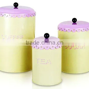 Kitchen Tea Coffee Sugar Storage Cans Set thumbnail-1