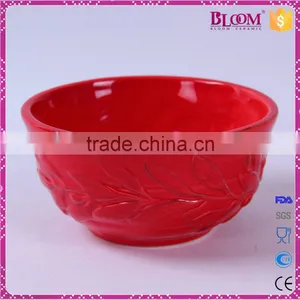 Ceramic Red Glazed Wedding Gift Decorative Bowls thumbnail-3