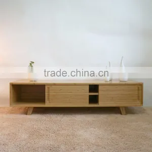 Discount Home Furniture Living Room Eco Bamboo tv Stand With Drawer thumbnail-1