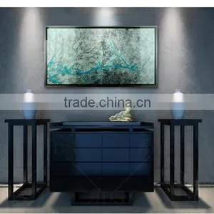Framed Handmade Carve Pattens With Silver Leaf MDF Modern Glass Wall Art Decor thumbnail-3