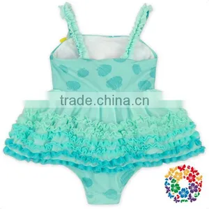 Fairy Baby Girls Summer Beach Playsuit Adorable Aqua Dress Swimsuit thumbnail-5