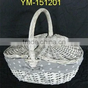 2016 New Popular Weaving Willow Handmade Picnic Baskets thumbnail-1