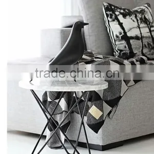 Modern Style Factory Price Metal Iron Coffee Table With Wire U Shape Metal Legs thumbnail-5