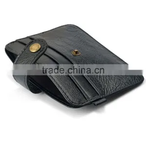 Genuine Leather Wallet Men Crazy Horse Card Holder Credit Card Holder Rfid Blocking Customized thumbnail-6