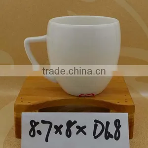 Factory Direct 12oz White Ceramic Coffee Mug for Customized Logo Request thumbnail-1