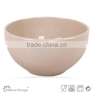 5.5 Inch Ceramic Rice Bowl Solid Brown Color thumbnail-4