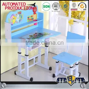 Cheap Kids Study Table Design School Student Desk Chair thumbnail-4