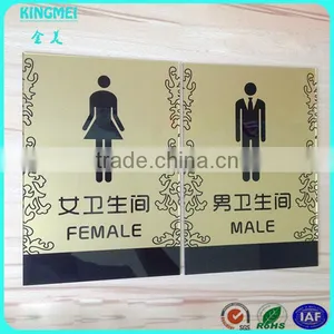 Wall Mount Acrylic Sign Toilet Sign Holder thumbnail-1