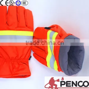 Firefight Safety Fire Retardant Cleaner Worker Engineer Police Fireman Hand Protected Safety Security Gloves thumbnail-6
