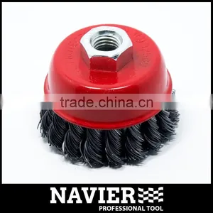 High Quality Polishing Tools Twist Knot Cup Steel Wire Brush thumbnail-1