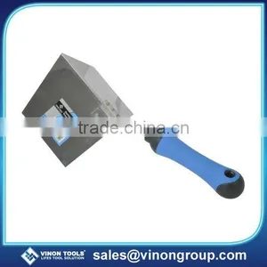 Stainless Steel Insidel/Outside Corner Trowel W/TPRsoft Grip Handle, Brick Trowel, Gauging Trowel thumbnail-1