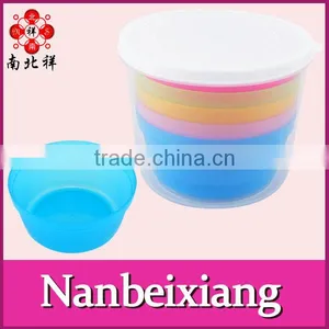 Colorful Plastic Salad Bowl 5 Pcs Travel Bowl thumbnail-1