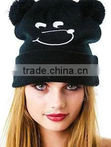 100% Acylic Cottonacrylic Beanie Printing Knit Hats/winter Caps thumbnail-3