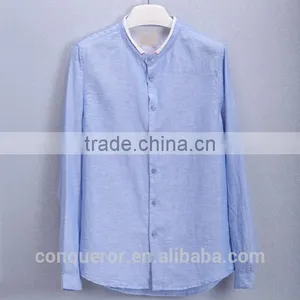 Men's White Linen Shirt HOT! MSRL0046 thumbnail-3